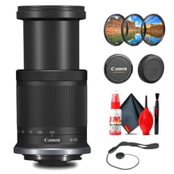 Canon RF-S 18-150mm f/3.5-6.3 IS STM Lens with Filter kit + Cleaning Kit + Cap Keeper (Renewed)
