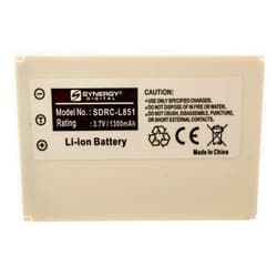Synergy Digital Remote Control Battery, Works with Logitech Harmony 1000 Remote Control, (li-ion, 3.7V, 1300 mAh) Ultra Hi-Capacity Battery