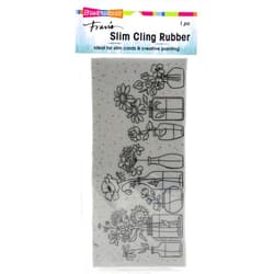 Stampendous Cling Rubber Stamp Wildflower, Grey