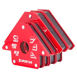 Spurtar Welding Magnets 75lbs & 50lbs 4pcs, Heavy Duty Welding Magnets and Clamps, Strong Magnetic Holder Accessories Tools, 45, 90, 135 Degree Angle