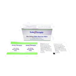 Ensur Safe N Simple Skin Barrier Wipe Safe N Simple No Sting Sterile, Safe N Simple, SNS80725 - Box of 25