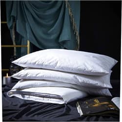 Three Geese Adjustable Layer Goose Feather Pillow,Assemblable Bed Pillow,100% Soft Cotton Cover,Good for Side and Back Stomach Sleeper,King Size,Packaging Include 1 Pillow.