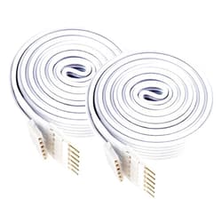 Litcessory Extension Cable for Philips Wiz LED Light Strips (3.3ft, 2 Pack, White)