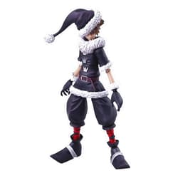 Square Enix AUG188271 Kingdom Hearts II: Bring Arts Sora (Christmas Town Version) Action Figure, Multicolor
