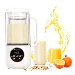 Encyclpo Nut Milk Maker, 50oz Automatic Soy Milk Maker with Spin Clean Brush and Nut Milk Bag, Homemade Plant-Based Oat Milk Machine with Auto Clean, Boil Water, Delay Start, Keep Warm