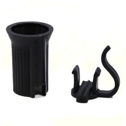 Encoidoz 100PCS C7 E12 Replacement Bulb Sockets, C7 Black Socket SPT-1 Christmas String Light Replacement lamp Holder(E12, Black)