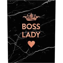 Paperlush Press Boss Lady: Marble and Gold | 150 College-ruled Lined Pages | 8.5 x 11 - A4 Size (Marble and Gold Inspirational Notebook for Girls)