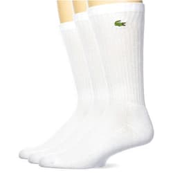 Lacoste Boys' 3 Pack Jersey Tube Socks