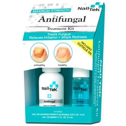 Nail Tek Anti Fungal Kit, Anti Fungal + Travel Size Renew, Treats Finger and Toenail Fungus, Conditions and Protects Cuticles and Nails