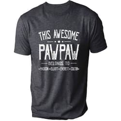 Generic IZI POD Personalized Grandpa Dad Shirt, Custom Grandpa Grandkids Name Shirt, Birthday Christmas Fathers Day Dad Grandpa Gift