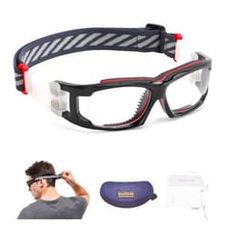 SooGree Kids Sport Goggles Glasses,Protective Eyewear Goggles,Eye Safety Glasses,Replaceable to Prescription Lenses Age 8-16