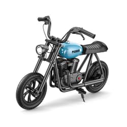 Hyper GoGo Electric Bike for Kids, [Great Gift to Kids] Electric Motorbike Up to 10MPH & 60 Minutes Continuous Ride for Kids Age 6+(Blue)