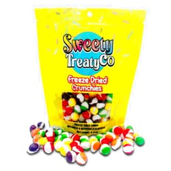 SWEETY TREATYCo Freeze Dried Cosmic Crunchies - Classic Flavors & Unique Crunch - Perfect Snack Freeze Dry Candy Gummy - Irresistible Taste - Fun Twist Crunchy Gummy Candy for All Ages - 4.2 Oz Resealable Bag