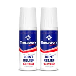 Theraworx Fast-Acting Joint Relief Roll-On Joint Discomfort & Inflammation Relief - 2.5 Oz - 2 Count