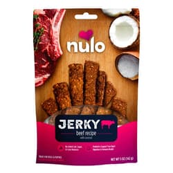 Nulo Premium Jerky Strips Dog Treats, Grain-Free High Protein Jerky Strips made with BC30 Probiotic to Support Digestive & Immune Health 5 Ounce (Pack of 1)