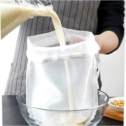 Ellylian Cheesecloth Bags for Straining,Reusable Cold Brew Coffee Cheese Cloths Strainer,Large Nut Milk Tea Juice Bag,Nylon Fine Mesh Filter Bags,15 * 20Cm
