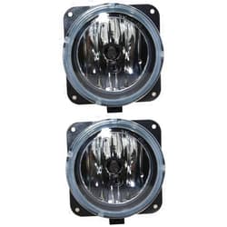 KarParts360 For Lincoln MKX Fog Light Assembly 2009 Pair Driver and Passenger Side Round Type For FO2592194 | 2M5Z 15200 AB