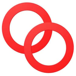 Ullnosoo Flush Valve Seal for Mansfield, 2 Pack Upgraded Silicone Material Toilet Tank Gasket Replacement Parts for 210 and 211, Equivalent to 630-0030