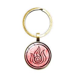 HOANGTONYKA New In 2024 The Last Airbender Glass Dome 3 Color Keychain Jewelry Kingdom Jewelry Aviation Nomad Fire And Water Tribe, As Pic