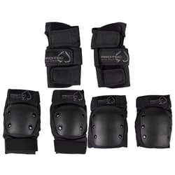 Pro-Tec ProTec Spade Seriers Pad Set, Includes Knee Pads, Elbow Pads, Wrist Guards, Age 14+, Black