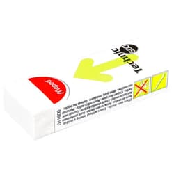 Maped Technic 600 Vinyl Eraser, White, Pack of 2 (011722US)
