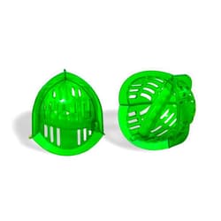 AquaLogix Low Resistance Aquatic Bell Set - Green | Aquatic Dumbbells | Quick Start Guide | Water Weights | Therapy, Cardio & Muscle Toning | Durable Polycarbonate | Pair (LRPCBELL)