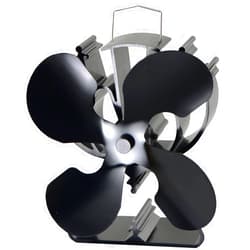 VODA 4-Blade Heat Powered Stove Fan for Wood/Log Burner/Fireplace increases 80% more warm air than 2 blade fan