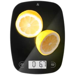 Greater Goods Digital Kitchen Scale - Cooking, Baking, Meal and Food Prep Scale, Weighs in Grams, Pounds and Ounces, Black Glass