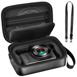ANKHOH Case for Canon PowerShot G7X Mark III/ Mark II/ SX740/SX730 4K Digital Camera, Point and Shoot Camera Bag With Padded Divider Holds SD Cards, Mesh Pocket for Usb Cable, Accessories-Black(Box Only)