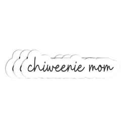 MABSDesigns 3Pcs Chiweenie Mom Sticker - Cute Chiweenie - Dog Lover - Dog Mom - Sticker for Laptop Or Bottle - Chiweenie Owner