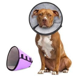 Marnonsis Soft Dog Cone for Large Dogs, Thicken Dog Cone Alternative After Surgery, Comfortable Cone for Dogs After Surgery Prevent Licking, Reflective Elizabethan Collar for Medium and Large Dogs