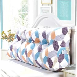 ZHNALIUS Large Soft Comfortable Backrest Headboard King Cushion Pillow for Reading Rest in Twin Bed，Breathable Triangular Wedge Support Positioning backand Back Waist Wall Pillow with Washable Cover