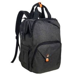 Hap Tim Diaper Bag Backpack,Large Capacity Travel Back Pack Maternity Baby Nappy Changing Bags, Double Compartments with Stroller Straps,Waterproof,Black (US7340-DG)