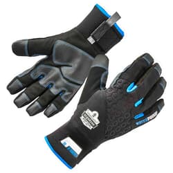 Ergodyne Waterproof Work Gloves, Thermal Insulated, Touchscreen, Enhanced Grip, Ergodyne ProFlex 818WP Black