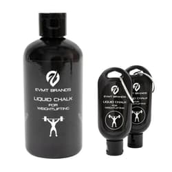 EVMT Brands Liquid Chalk 250ml + 50ml Weightlifting Bundle. Mess-Free Gym Chalk for Weightlifting and Gymnastics. Sweat-Resistant and Long Lasting for Stronger Grip. Package May Vary.