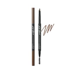 CLIO Kill Brow Auto Hard Eyebrow Pencil, Dual-End, Long Lasting, Waterproof, Smudge-Resistant, Spoolie Brush, Sharpener (02 Light Brown)