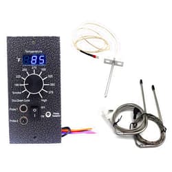 Unifit Universal Digital Temperature Control Panel Kit Replacement Parts for Traeger Pro 20/22/34 Series Wood Pellet Smoker Grills, Including RTD Temperature Probe Sensor and Meat Probe