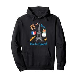Französische Geschenke & Andenken Paris Skyline Paris Souvenir Eiffel Tower France Vive La France Pullover Hoodie