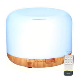 SACATR Oil Diffuser, 500ml Essential Oil Diffusers, Aromatherapy Diffuser with 2 Mist Mode 4 Timers＆7 Ambient Light Waterless Auto Off, Diffusers Large Room Home Office