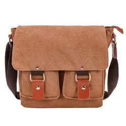 peacechaos Men's Lightweight Vintage Waterproof Canvas DSLR SLR Shockproof Camera Shoulder Messenger Bag Sliing bag Compatible for Canon Sony Nikon