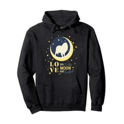 99 Gifts American Eskimo Dog Love Love Cloud Spitz German Spitz To The Moon Pullover Hoodie