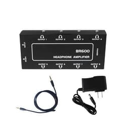 Bairutong 9-Jack Multi Headphone Audio Splitter,Headphone Amplifier Stereo Audio Amp with 12V 1A Power Adapter Distributor Headphone Splitter for Studio and Stage