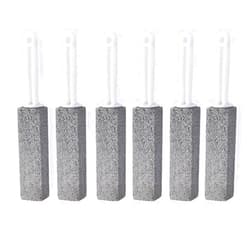 QUOKJHGP 6PCS Effortlessly Remove Stubborn Stains Pumice Cleaning Stone with Handle Pumice Cleaning Stone Toilet Bowl Cleaner Hard Water Ring Remover Household Cleaning Tools
