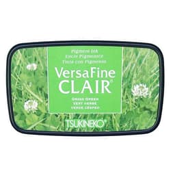 Tsukineko, VersaFine Clair, Full Size Ink Pad, Grass, Green