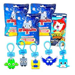 Game Party Pet Simulator Blind Bag Party Favor 3 Pack - Bundle with 3 Pet Simulator Keychain Mystery Pets Plus DLC Codes and More | Pet Simulator Clips Blind Bag for Kids