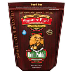 Cafe Don Pablo 2LB Don Pablo Gourmet Coffee - Signature Blend - Medium Dark Roast - Whole Bean Coffee - 100% Arabica Beans - Low Acidity and Non-GMO - 2lb bag