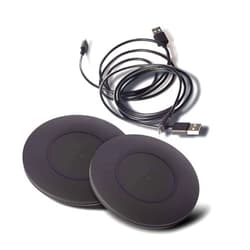 TYLT Shield 2 Pack Wireless Charger Pad | Wireless Charging Station | Qi-Certified 10W Max Universal Fast Wireless Charging Pad Compatible to Apple, Samsung, Wireless Buds, and Other Capable Devices