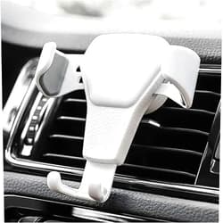 WshhUO Car Phone Holder for KIA Avellav Borrego Cadenza Capital,Mount 360° Rotation Air Vent Phone Mount,Strong Stability Mobile Phone Cradles,Auto Lock Automobile Cradle Hook,White