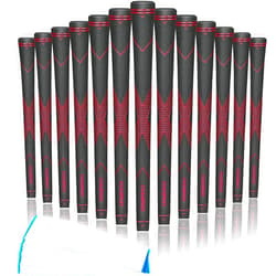CHAMPKEY Premium Rubber Golf Grips 13 Pack | High Traction and Feedback Rubber Golf Club Grips | Choose Between 13 Grips with 15 Tapse and 13 Grips with All Kits