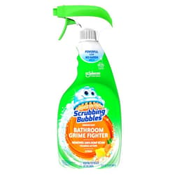 Scrubbing Bubbles Bathroom and Shower Cleaner Disinfectant Spray, Bathroom Grime Fighter, Citrus Scent, 32oz